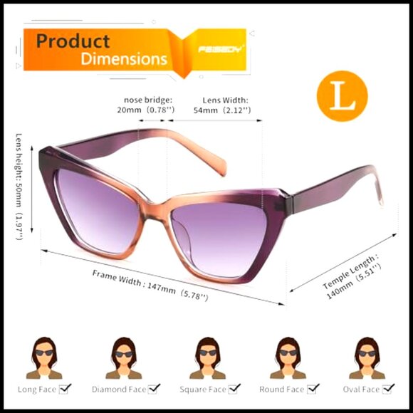 Small Cat Eye Sunglasses UV400 Protection Vintage Chic Retro Shades